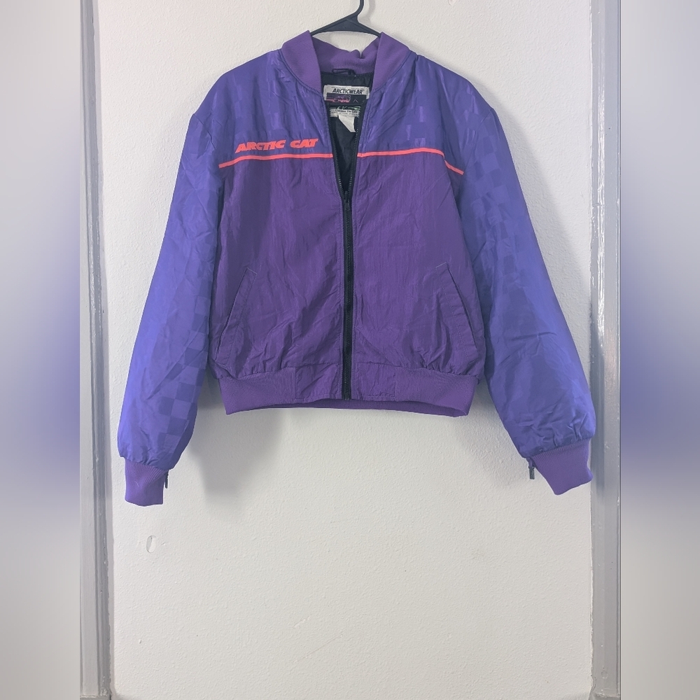 Retro Purple Arctic Cat Jacket